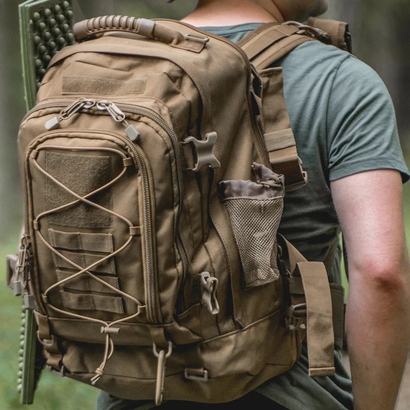 LQARMY Durable Nylon Tactical Backpack For Outdoor Hiking And Camping