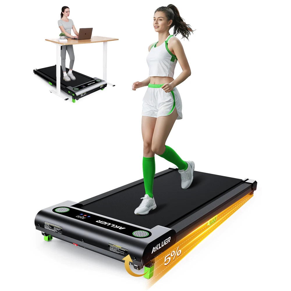 Akluer Portable Under Desk Treadmill With Led Display And Incline