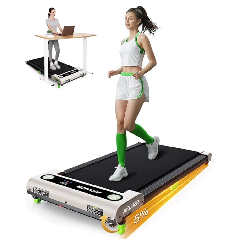 Akluer Portable Under Desk Treadmill With Led Display And Incline
