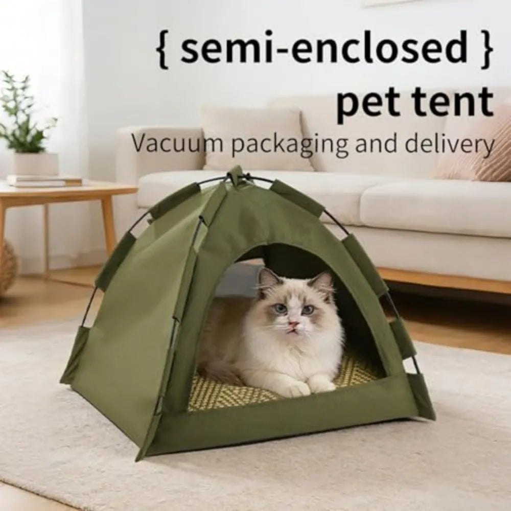 Portable Semi Enclosed Pet Shelter For Cats And Dogs
