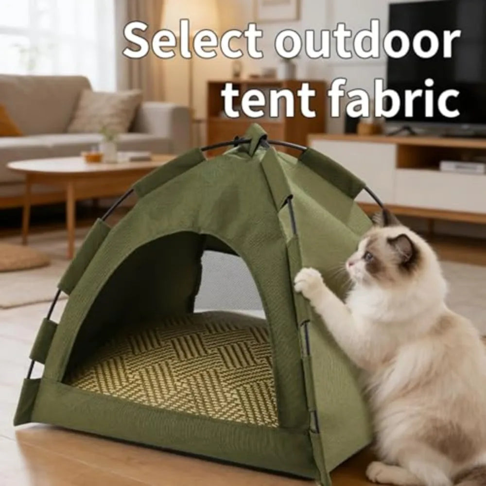 Portable Semi Enclosed Pet Shelter For Cats And Dogs