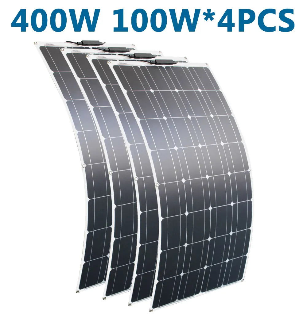 ASUNERGE Flexible Solar Panel for Campervan Battery Charging