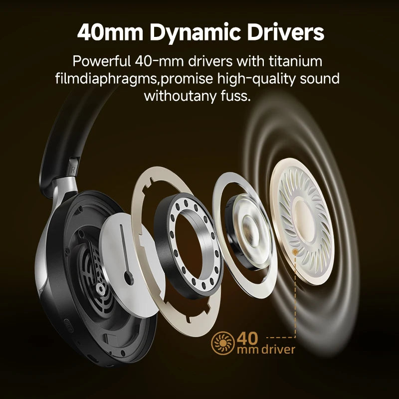 QCY H3 Pro Adaptive Active Noise Cancelling Wireless Headphones