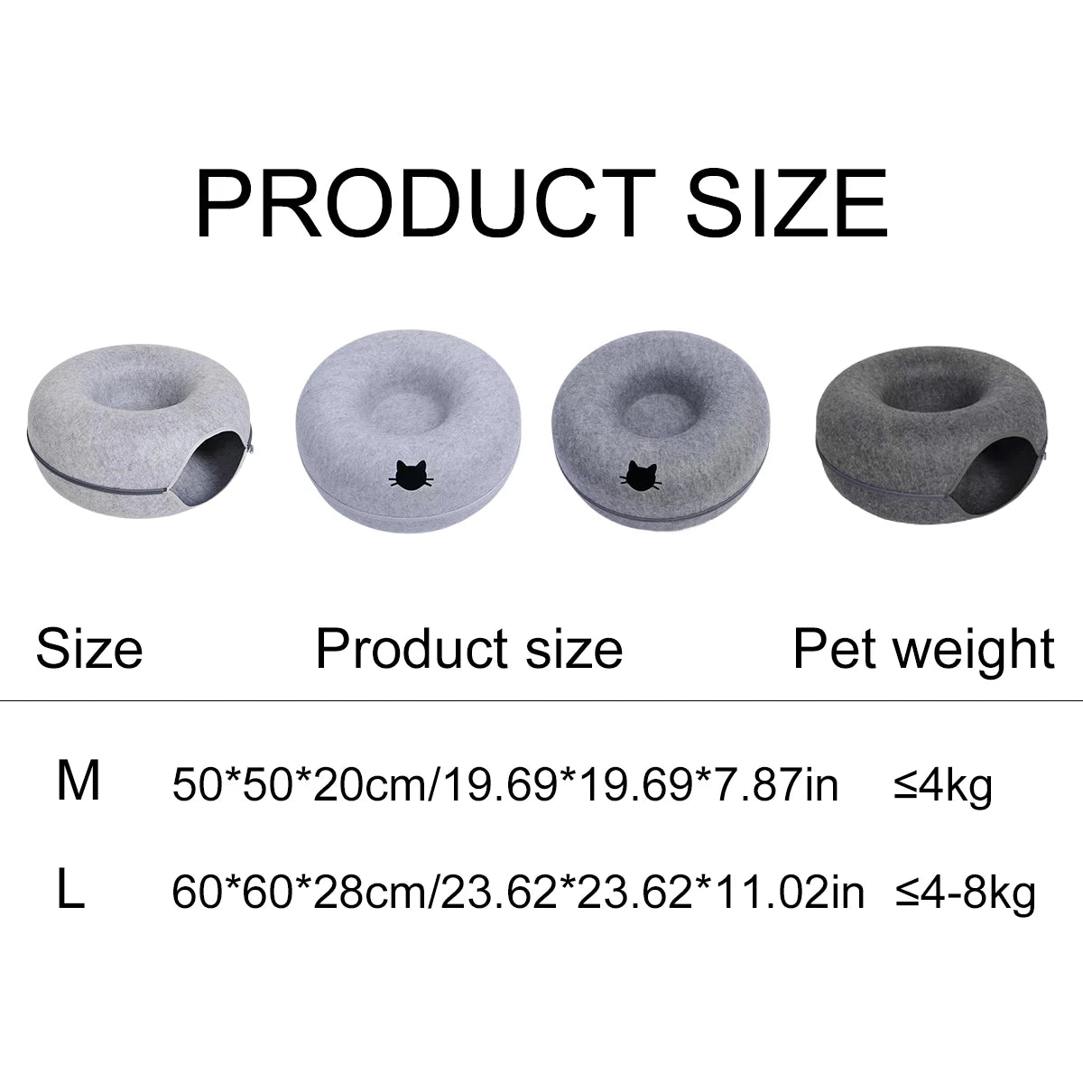 Interactive Wool Cat Tunnel Nest Bed For Sleeping Kittens