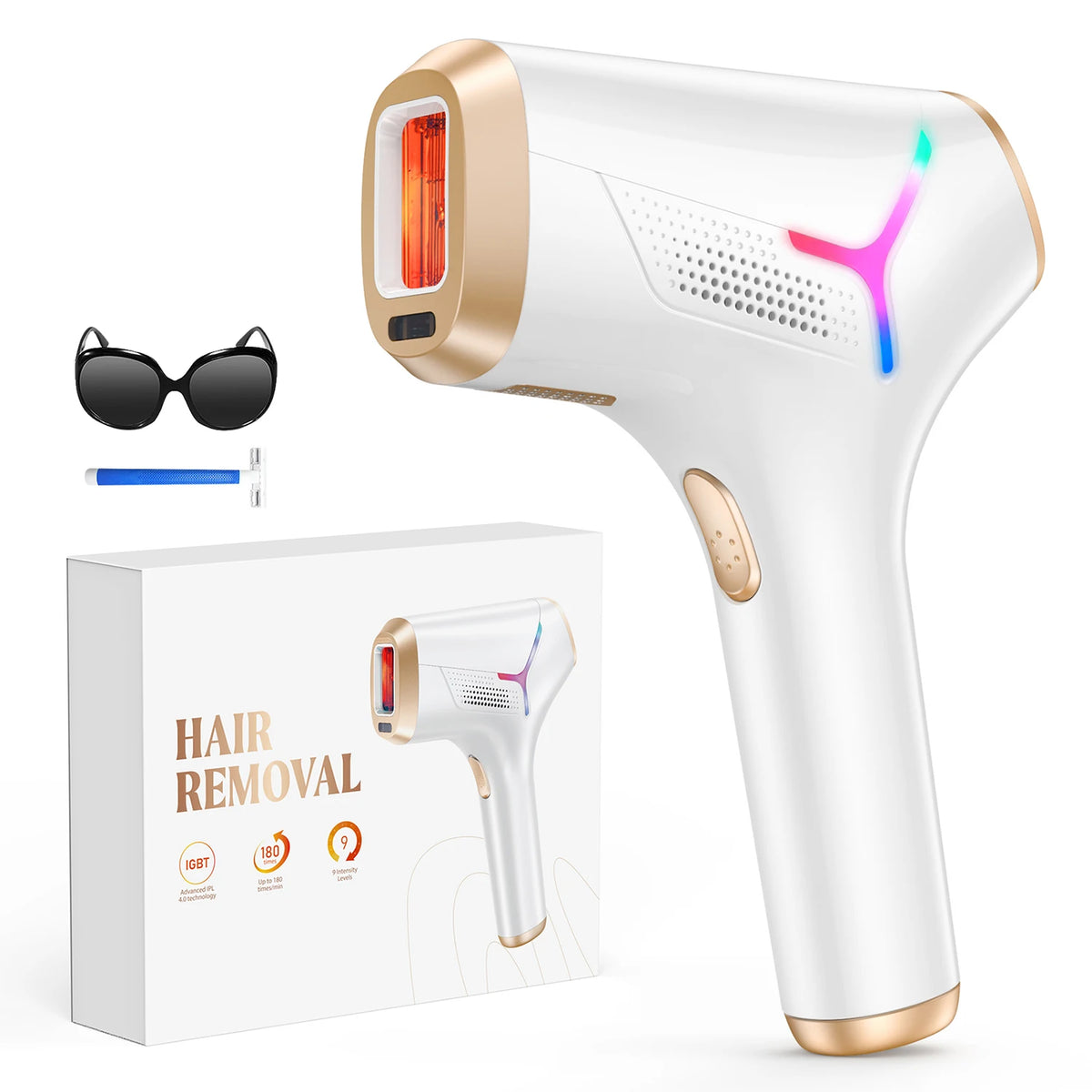 Totmizby IPL Hair Removal Device for Face Body and Bikini Areas