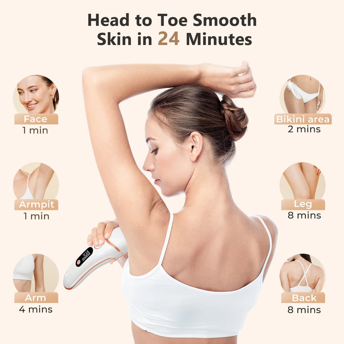 Totmizby IPL Laser Hair Removal Epilator for Men and Women