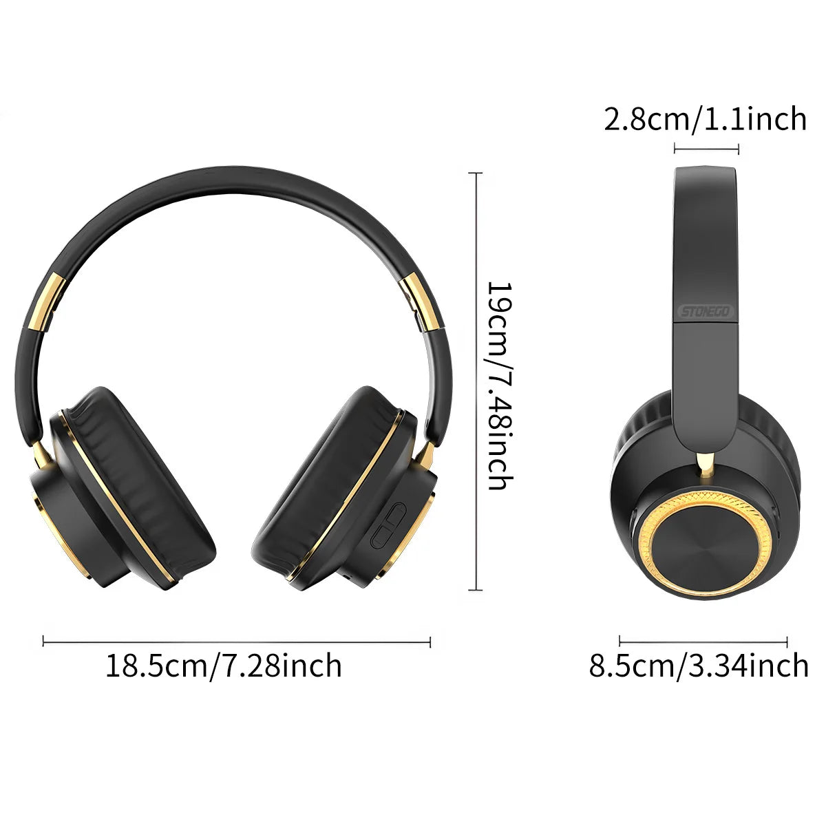 Stonego Wireless Bluetooth Over Ear Gaming Headset