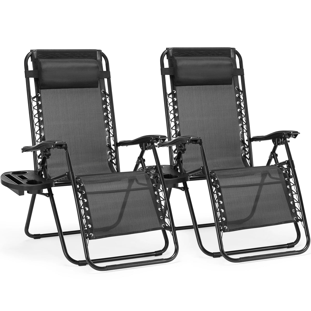 JHK Zero Gravity Recliner With Cup Holder For Outdoor Relaxing