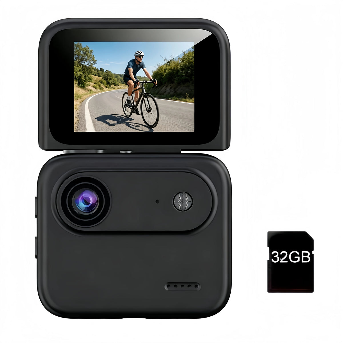 4K Flip Screen Action Camera With Anti Shake Stability