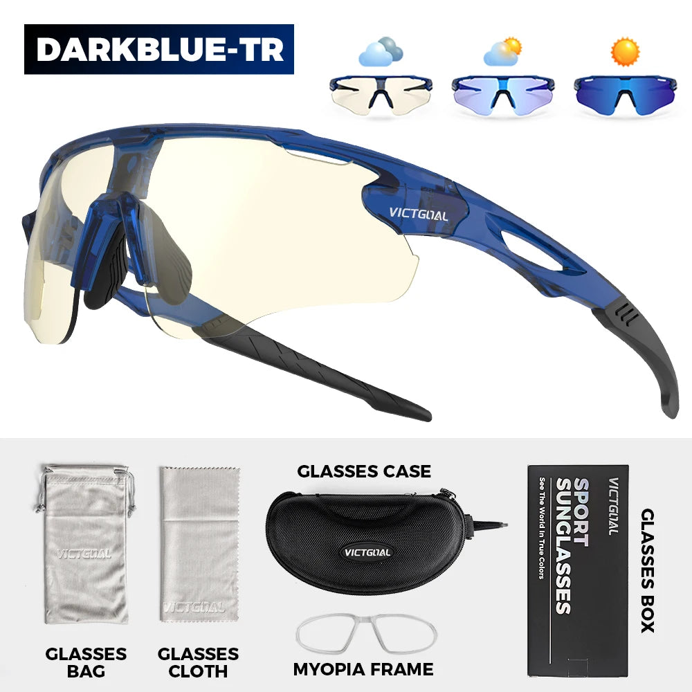 Victgoal Photochromic Cycling Sunglasses With UV400 Protection for Sports