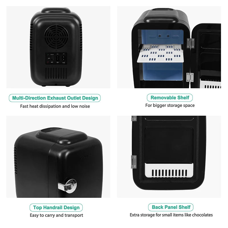 Crownful Beauty Skincare Mini Fridge With Cooling And Heating