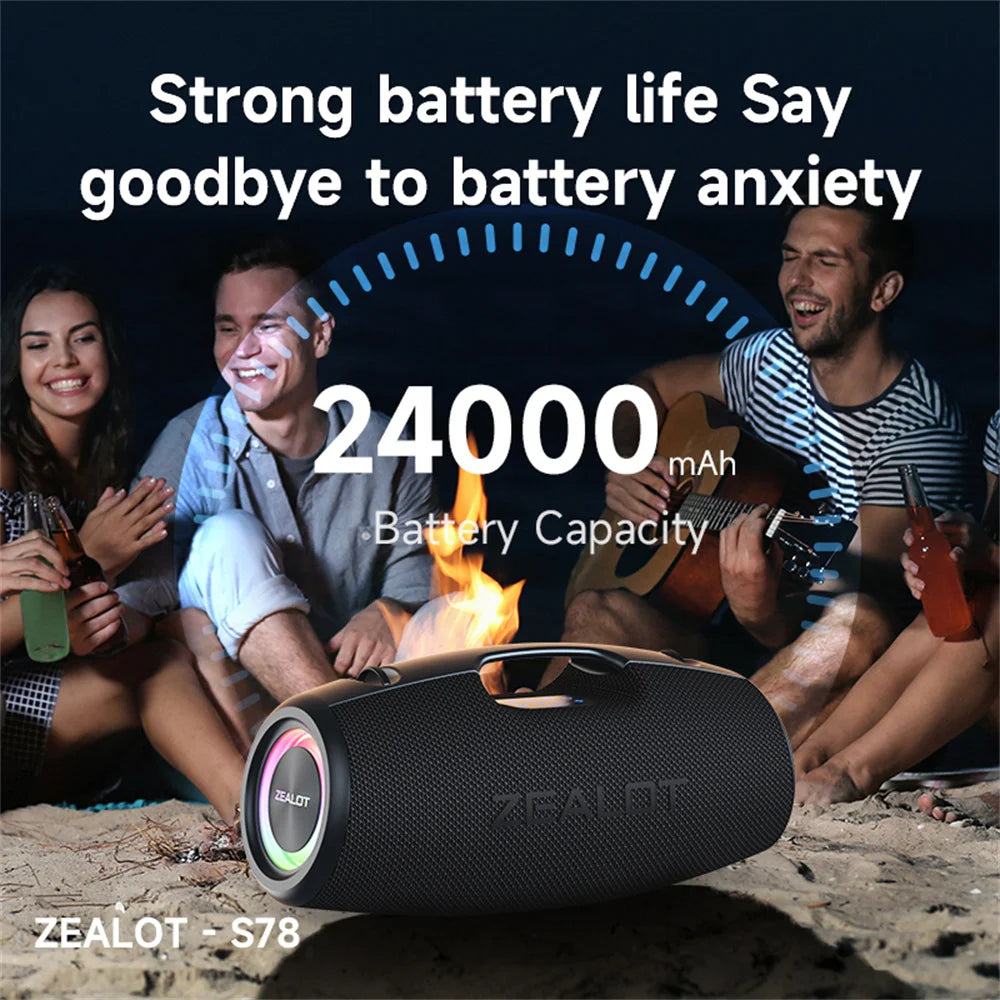 ZEALOT S78 120W Bluetooth Speaker With Powerful Bass