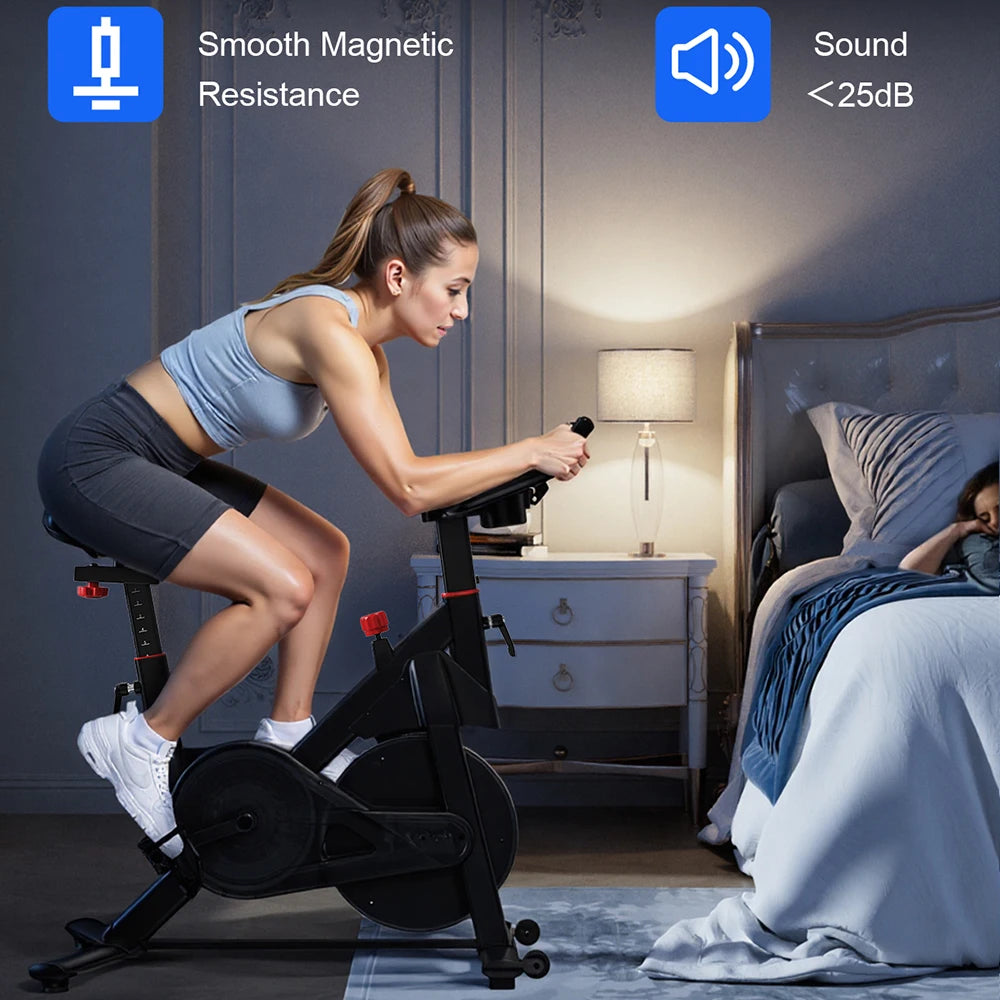 Lacuffy 32 Level Magnetic Resistance Indoor Cycling Exercise Bike