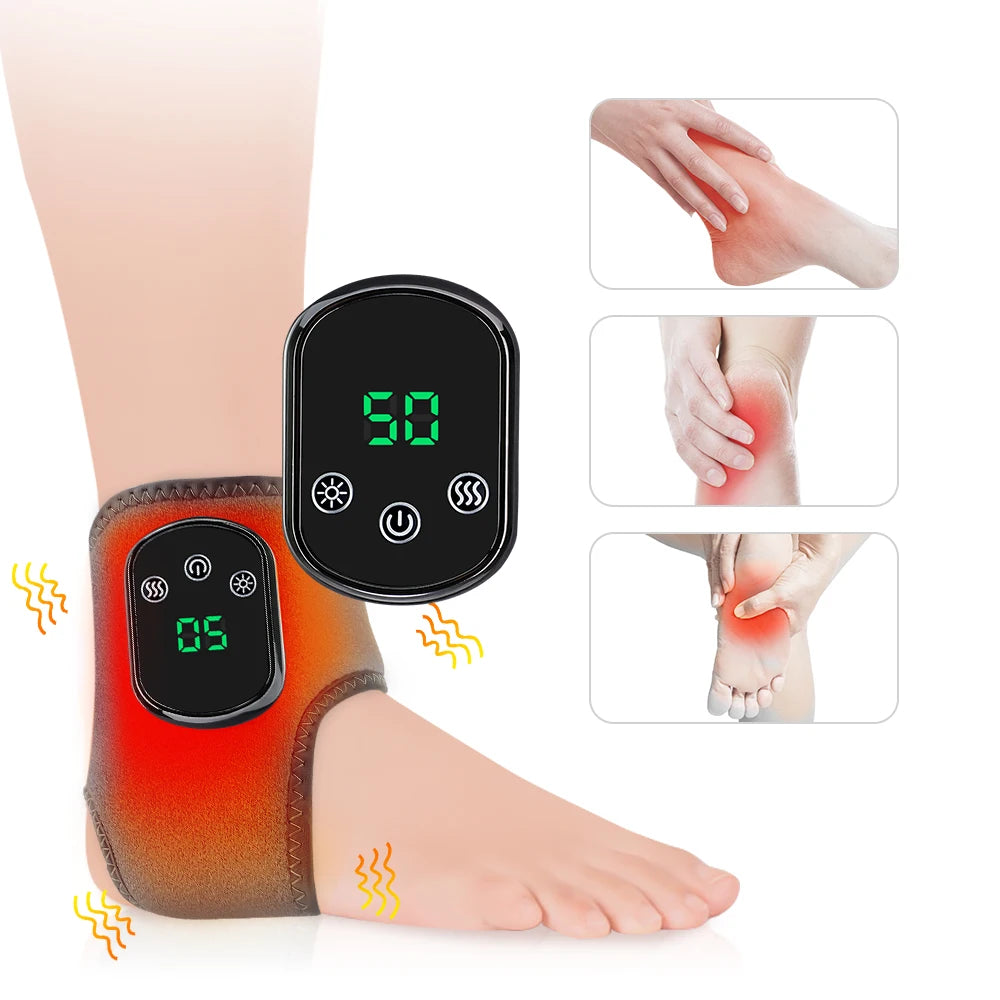 PASTSKY Rechargeable Heated Vibration Foot And Ankle Massager