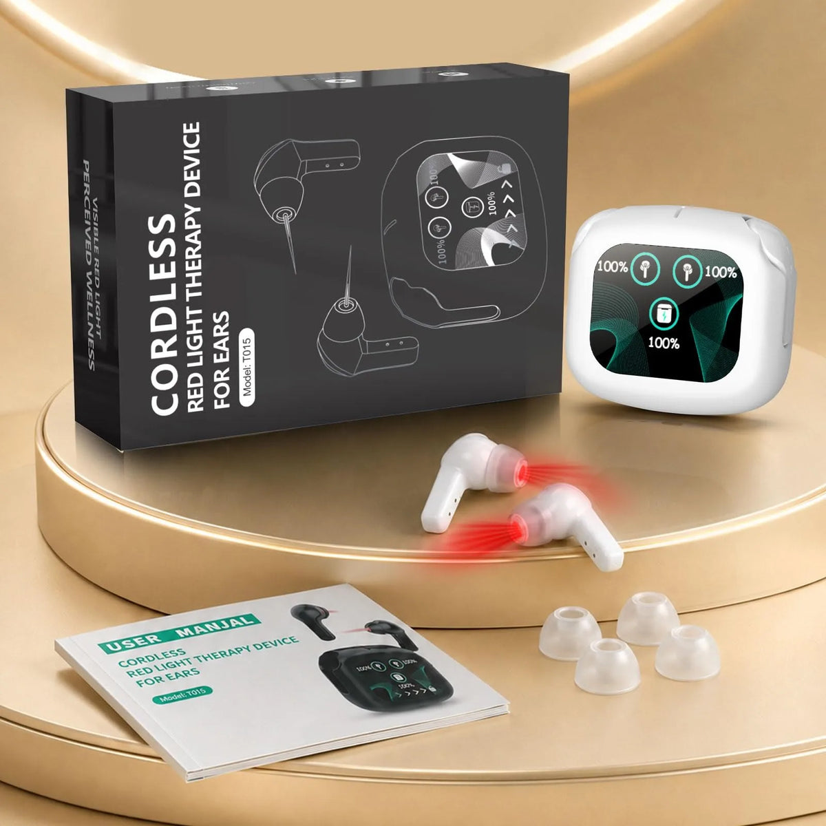 KTS Cordless Red Light Ear Care And Therapy Device