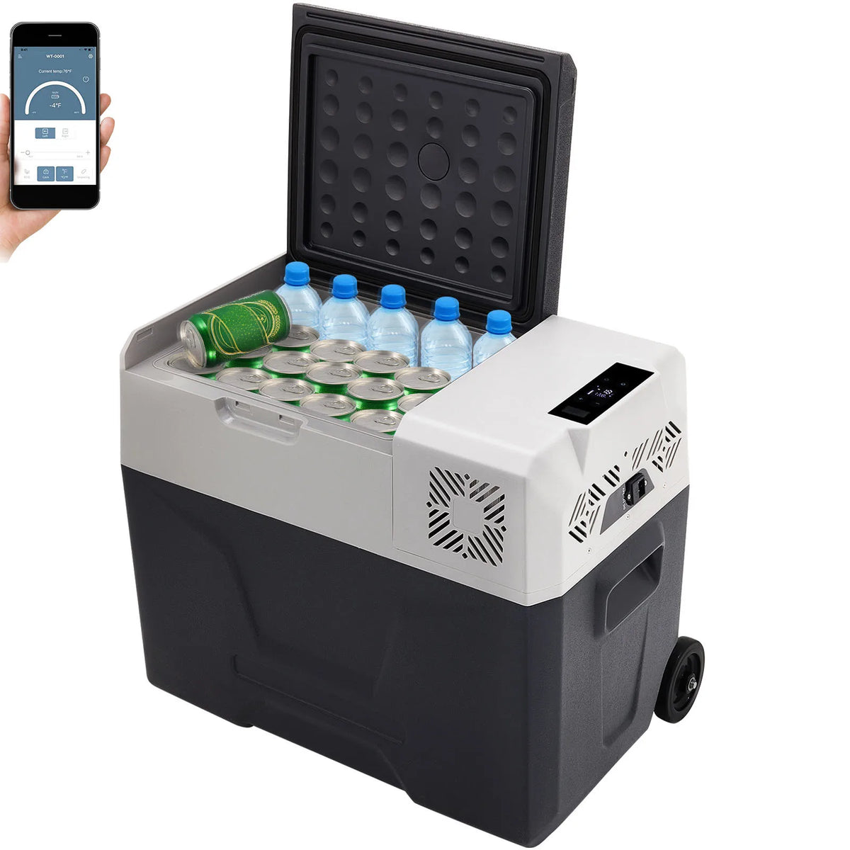 SucceBuy Portable Compressor Car Refrigerator Freezer for Travel and Home