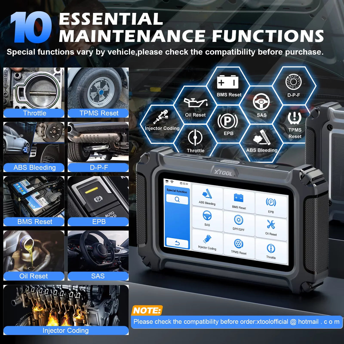 XTOOL D5 OBD2 Automotive Diagnostic Scanner With FCA Support