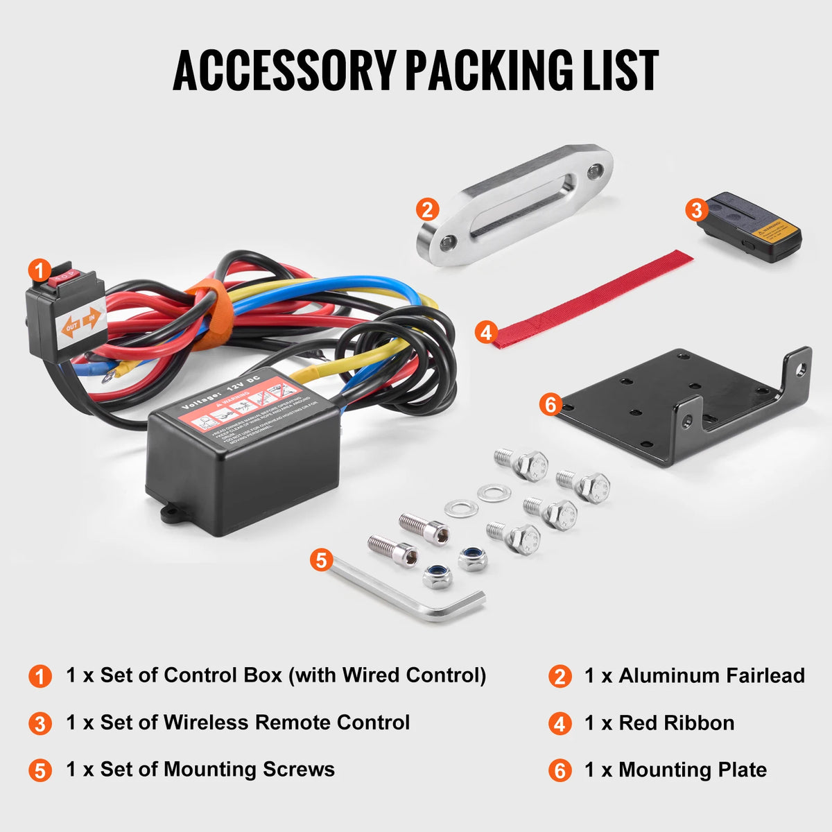 SucceBuy ATV UTV Electric Winch With Wired And Wireless Remote Control
