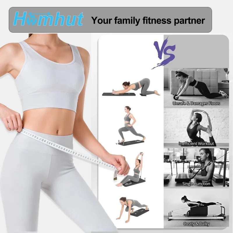Foldable Home Workout Board With Core Trainer And Resistance Bands