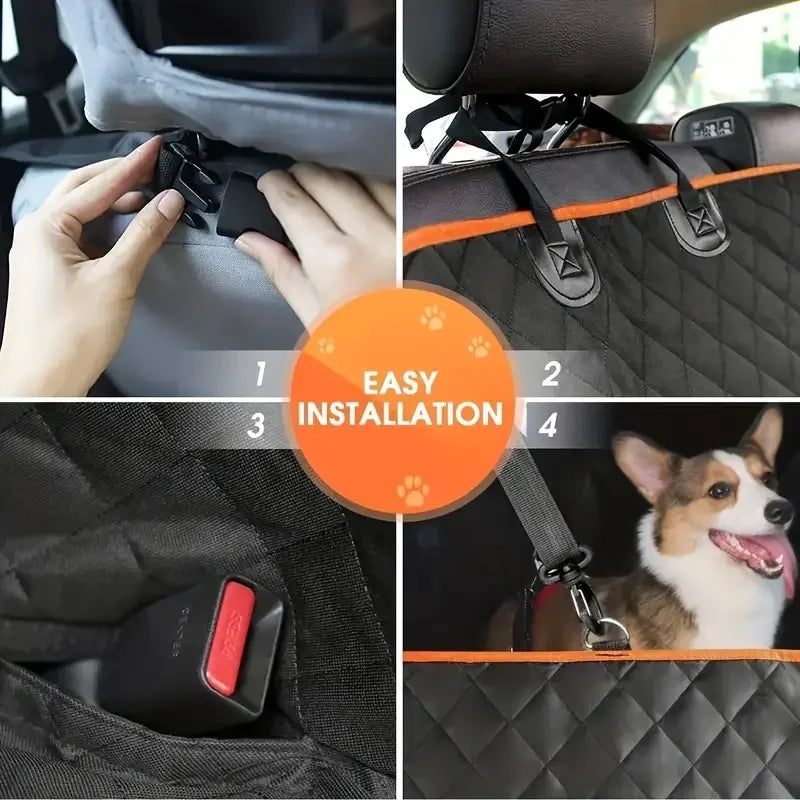 Waterproof Dog Car Seat Cover Hammock With Nonslip Back Protection