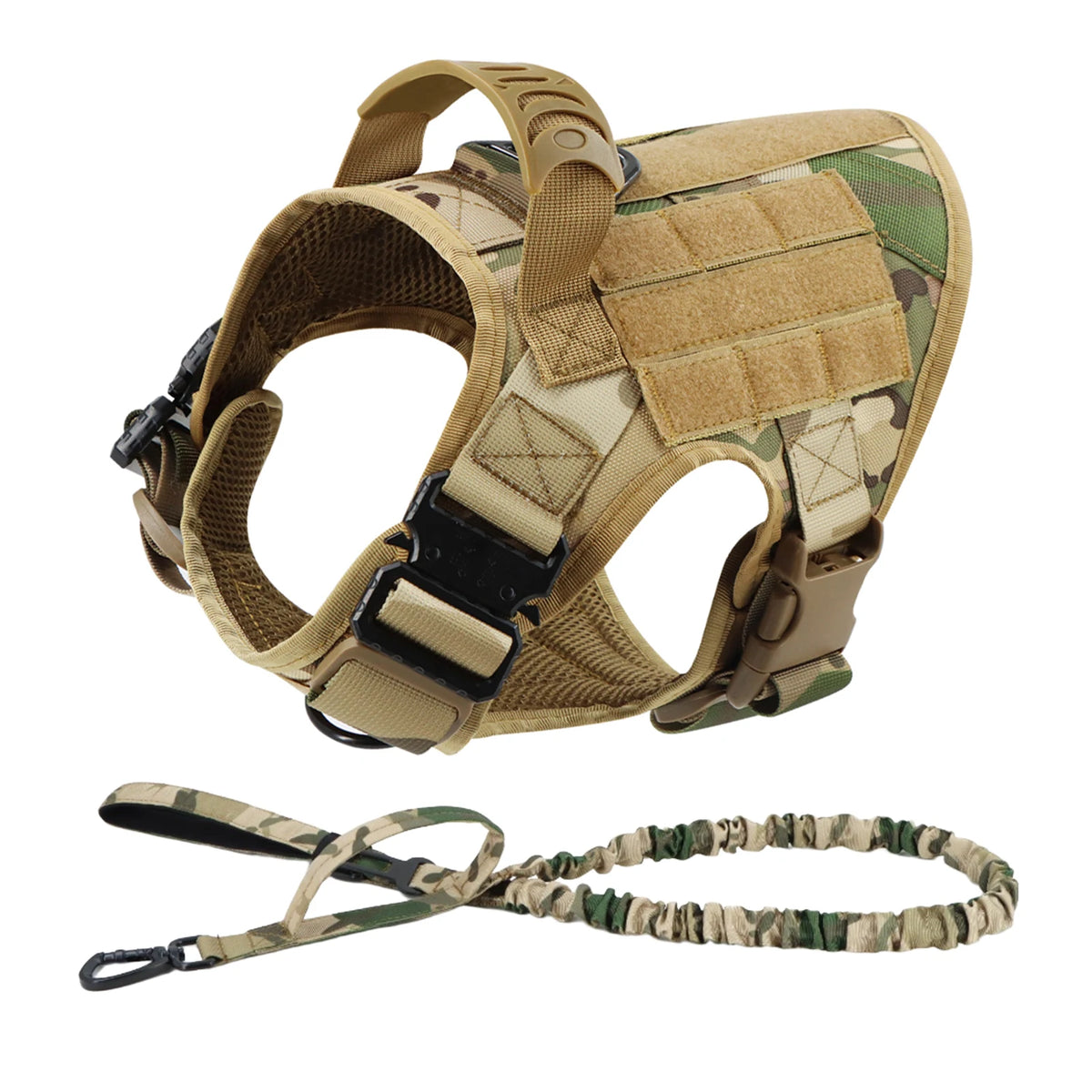 PetraVel Padded Nylon Dog Harness Leash Set For Safe Walking