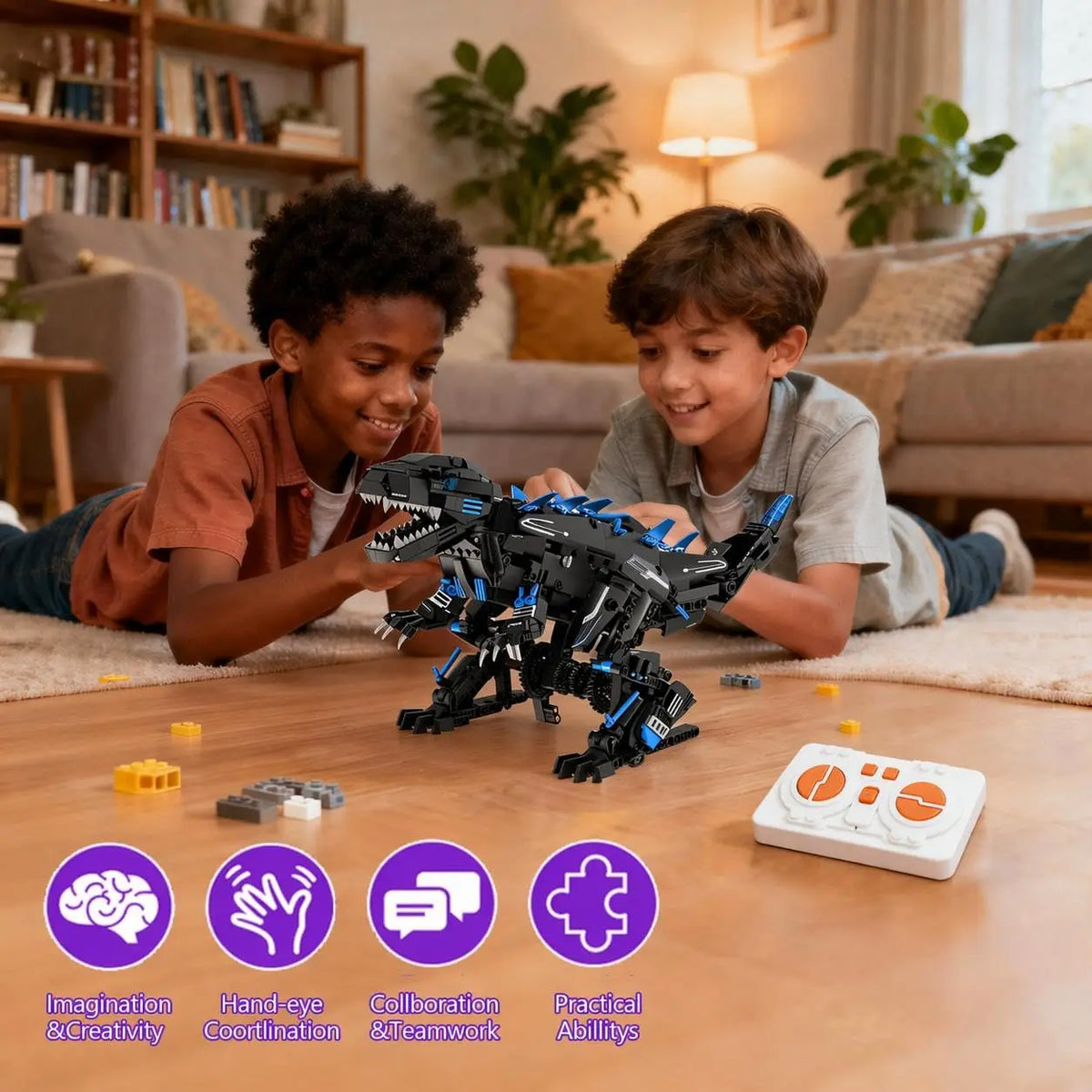 Programmable Robot Dinosaur STEM Educational Transformable Kit