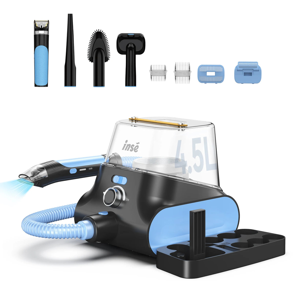 INSE P30 Cordless Dog Grooming Vacuum Low Noise Pet Clipper