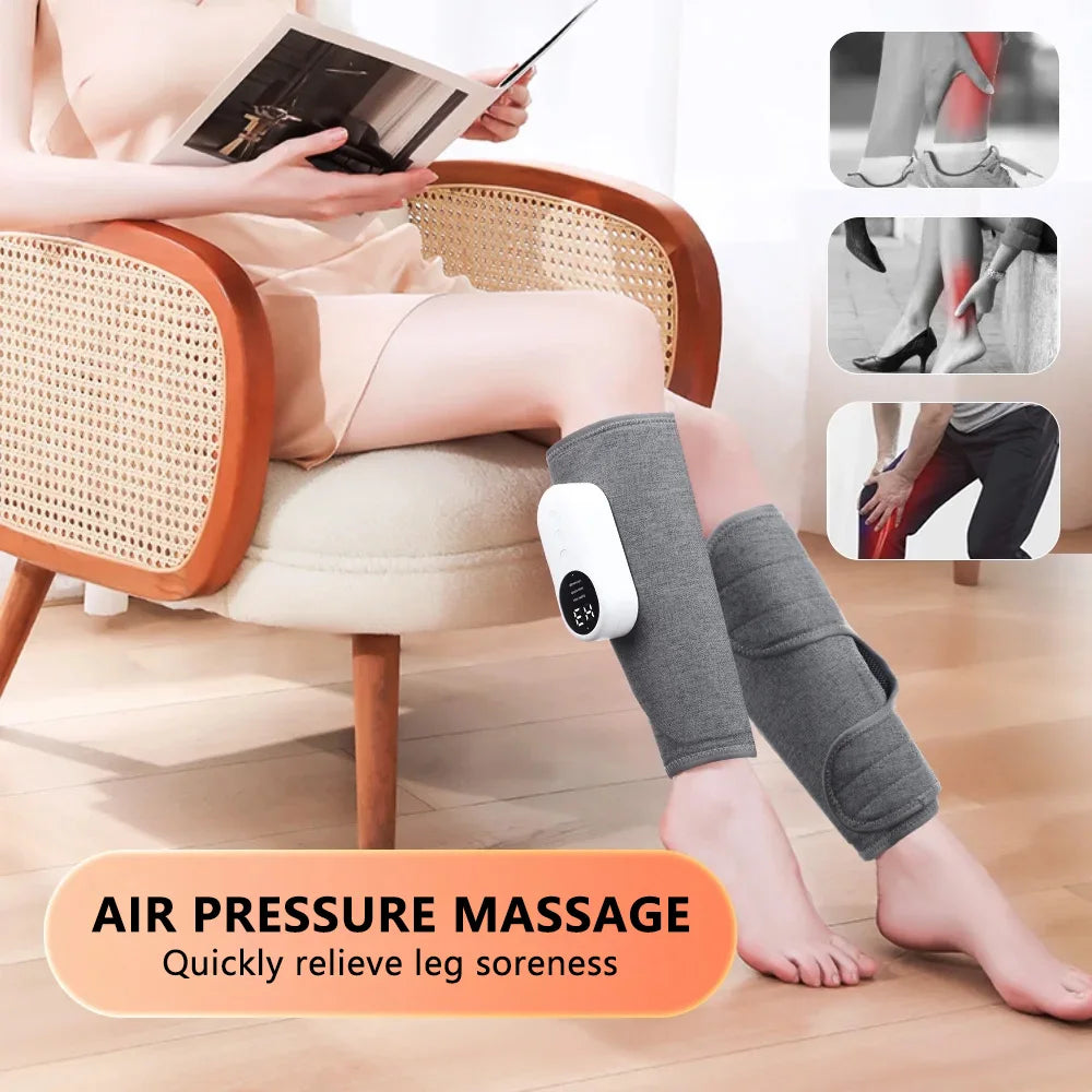 Wireless Air Compression Leg Massager With Smart Heating