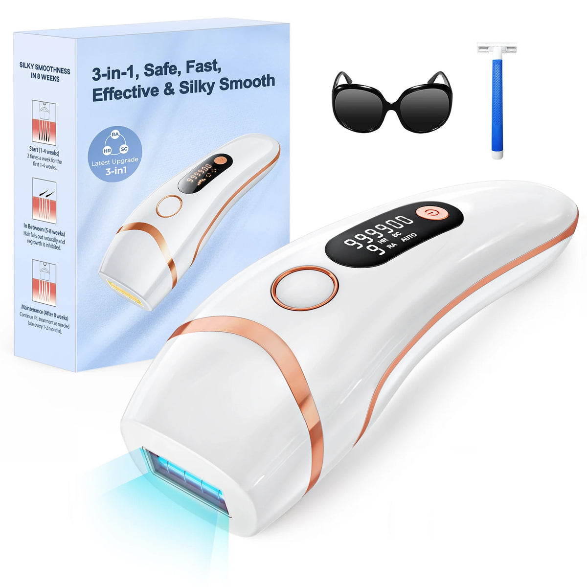 Totmizby IPL Laser Hair Removal Epilator for Men and Women
