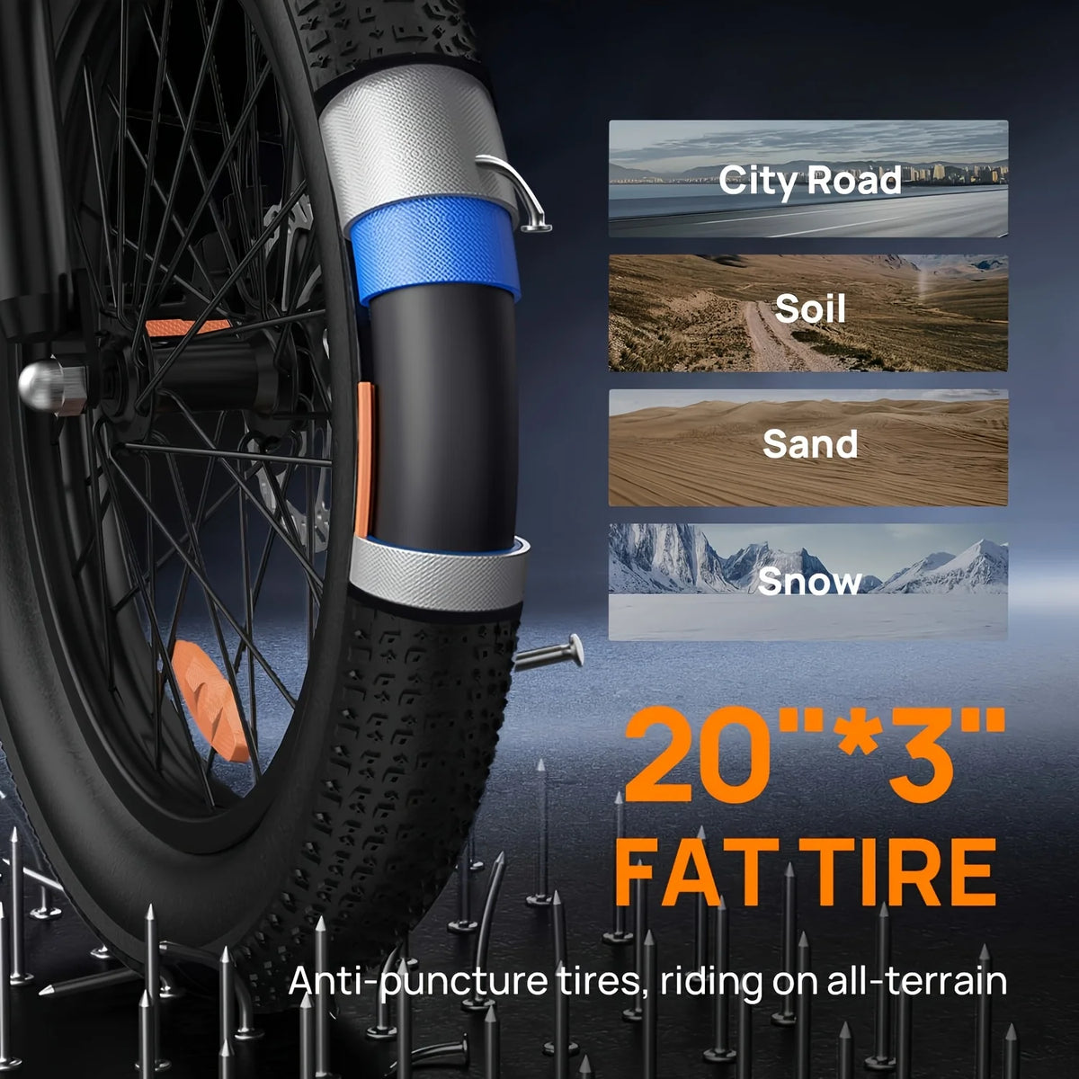 Urlife E20 750W Electric Bike With Dual Disc Brakes