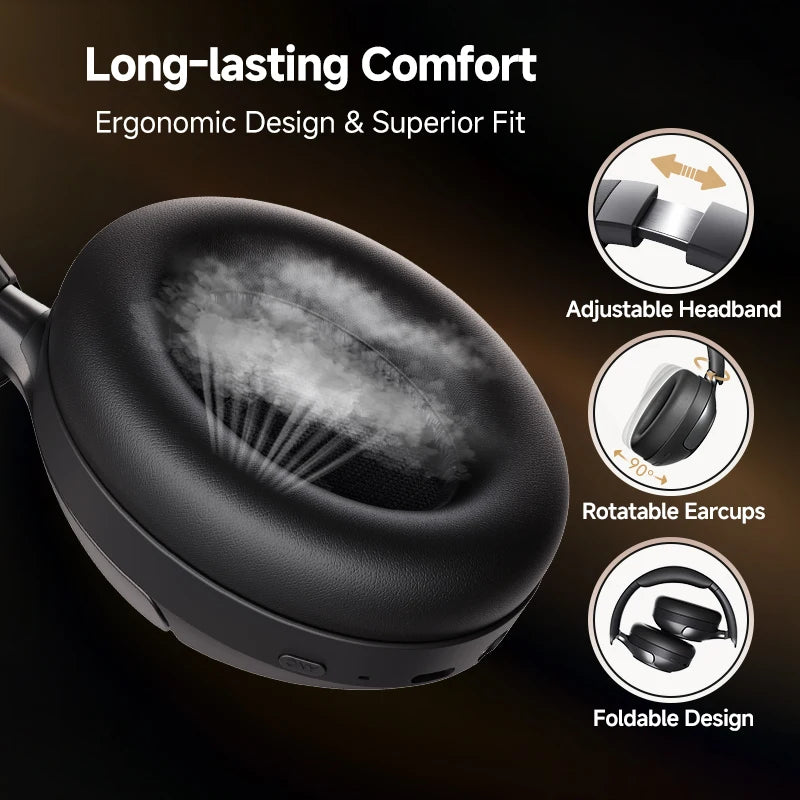 QCY H3 Pro Adaptive Active Noise Cancelling Wireless Headphones