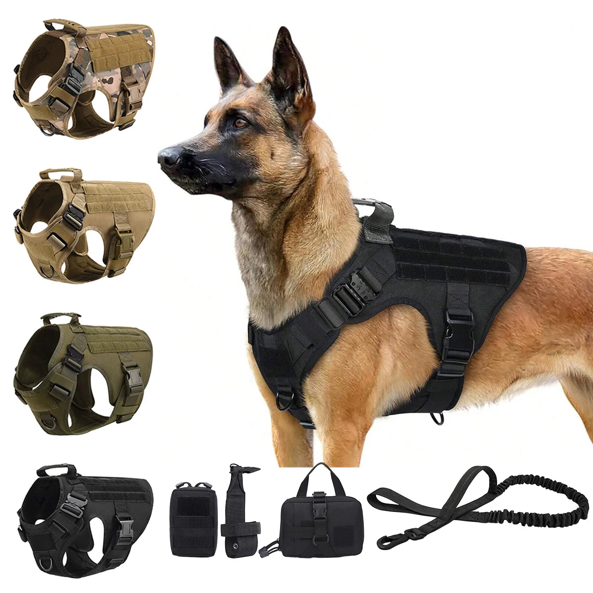 Petravel Premium Tactical Padded Utility Dog Harness Vest