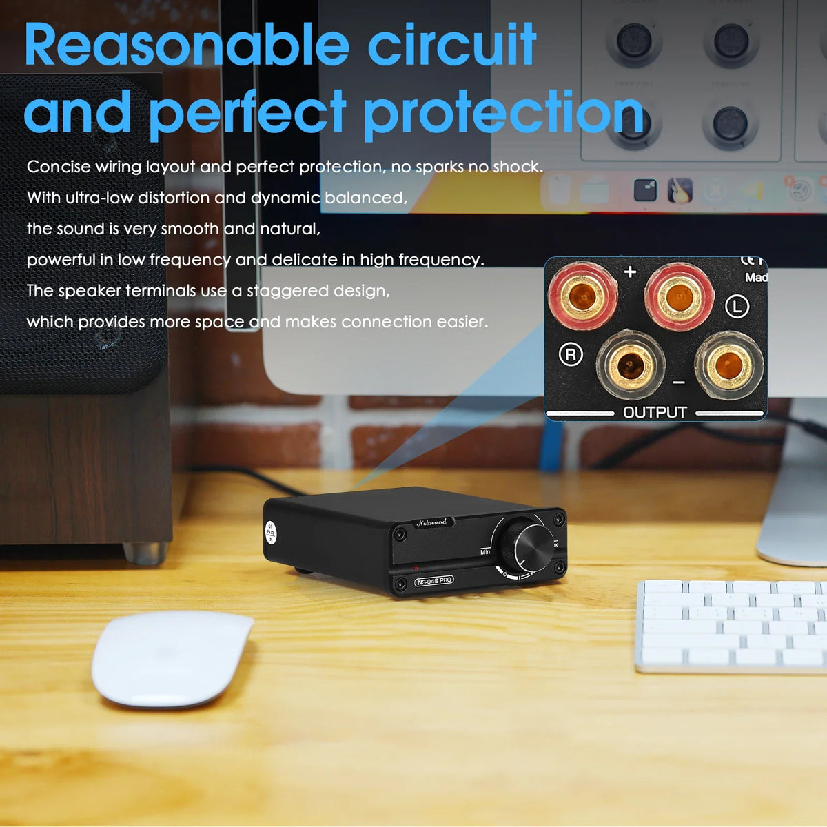Douk Audio NS-04G PRO Class D Stereo Power Amplifier