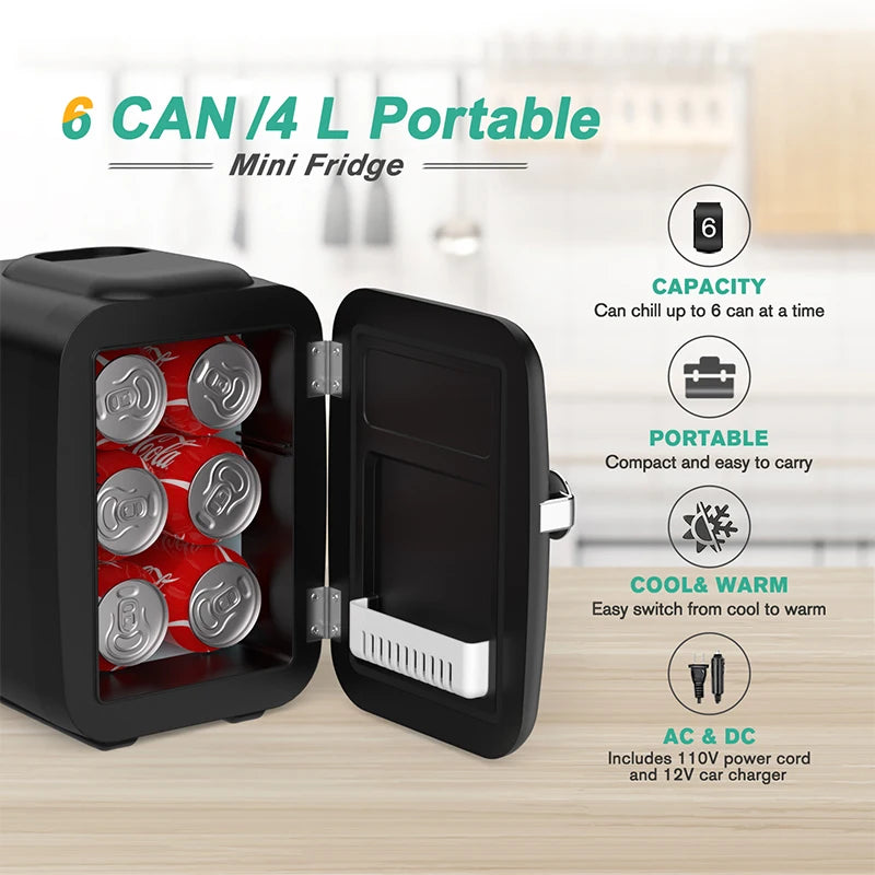 Crownful Beauty Skincare Mini Fridge With Cooling And Heating