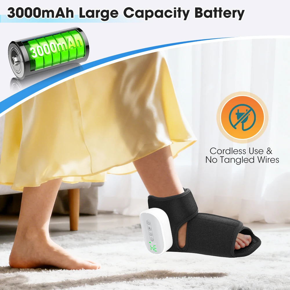 Moajaza Wireless Air Pressure Foot Massager With Electric Heating