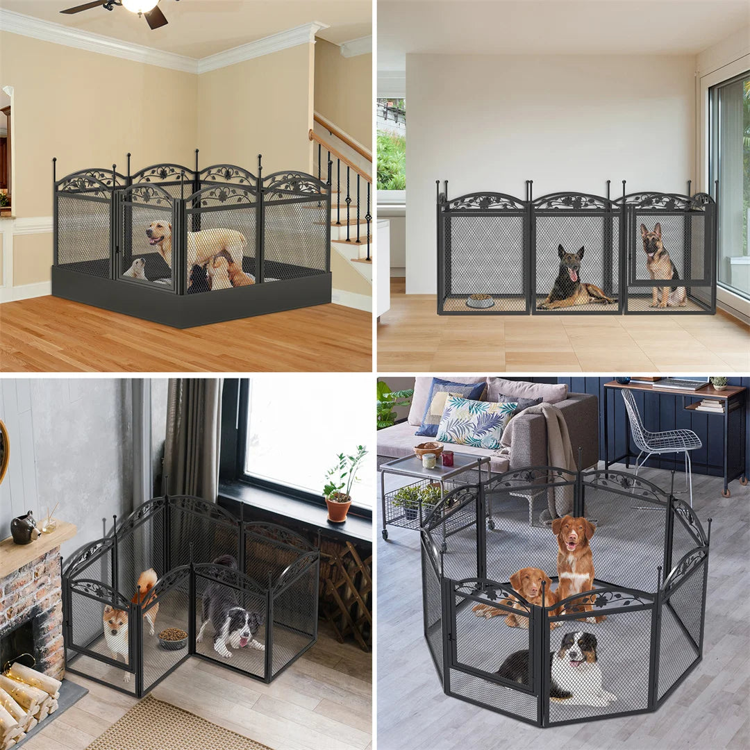 Bingopaw Heavy Duty Metal Dog Playpen Sturdy Durable Pet Enclosure