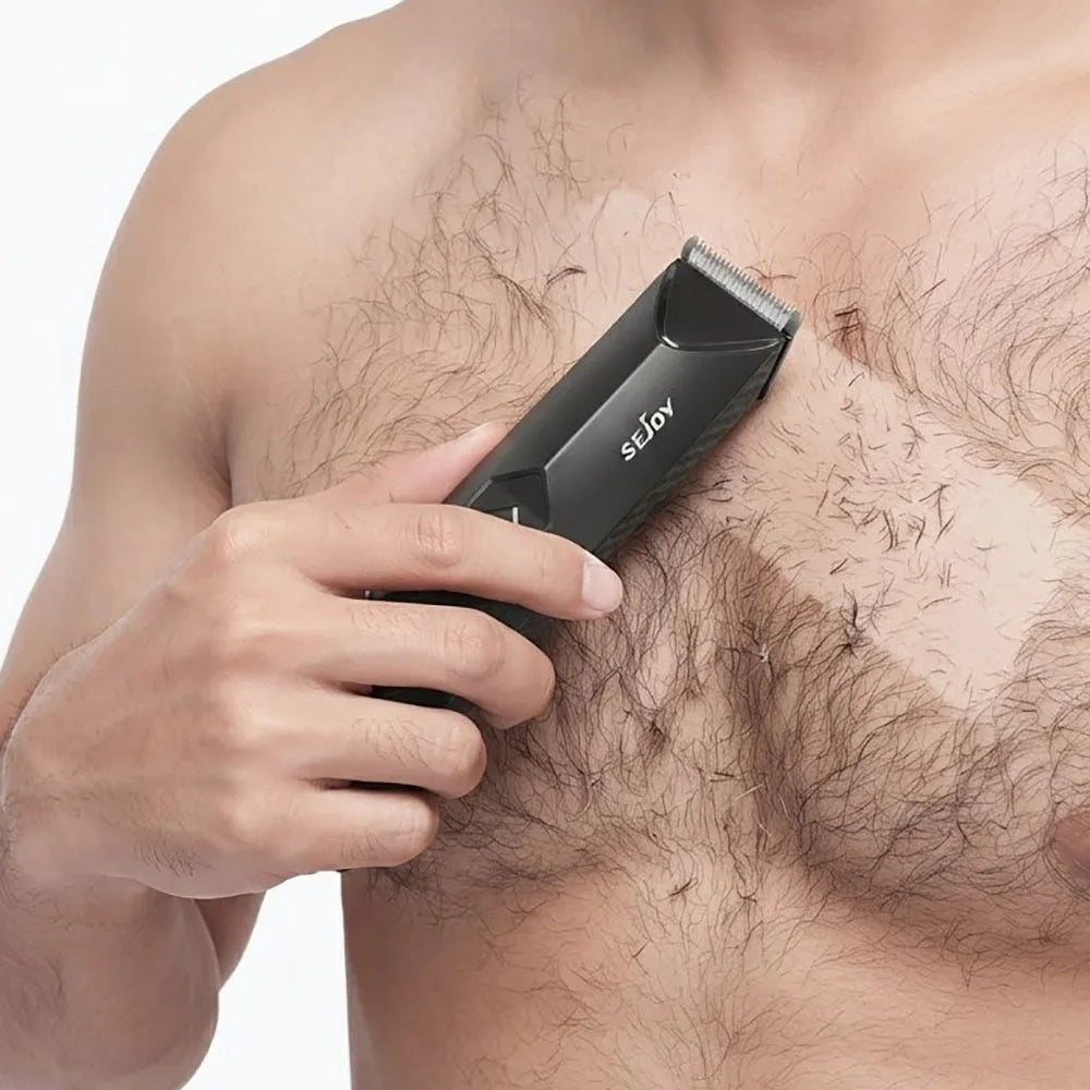 Sejoy Waterproof Electric Body Hair Trimmer With LED Display
