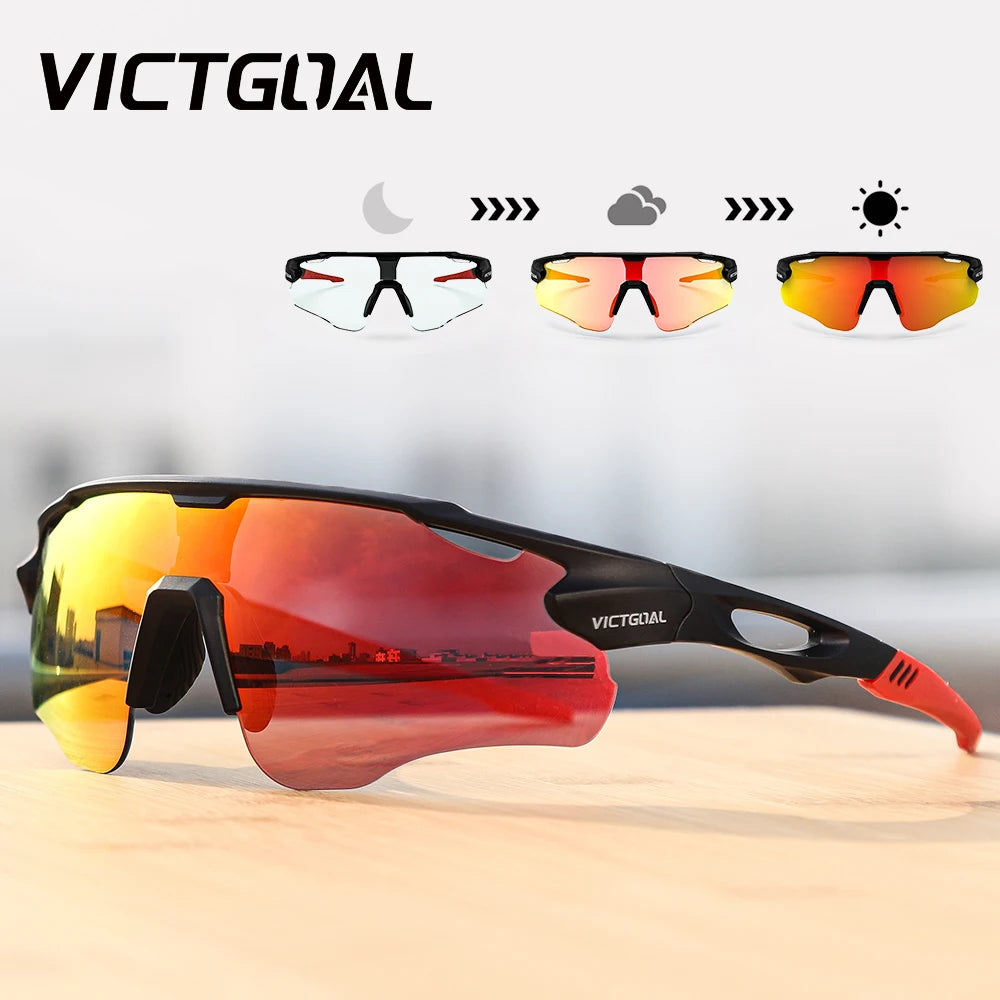 Victgoal Photochromic Cycling Sunglasses With UV400 Protection for Sports