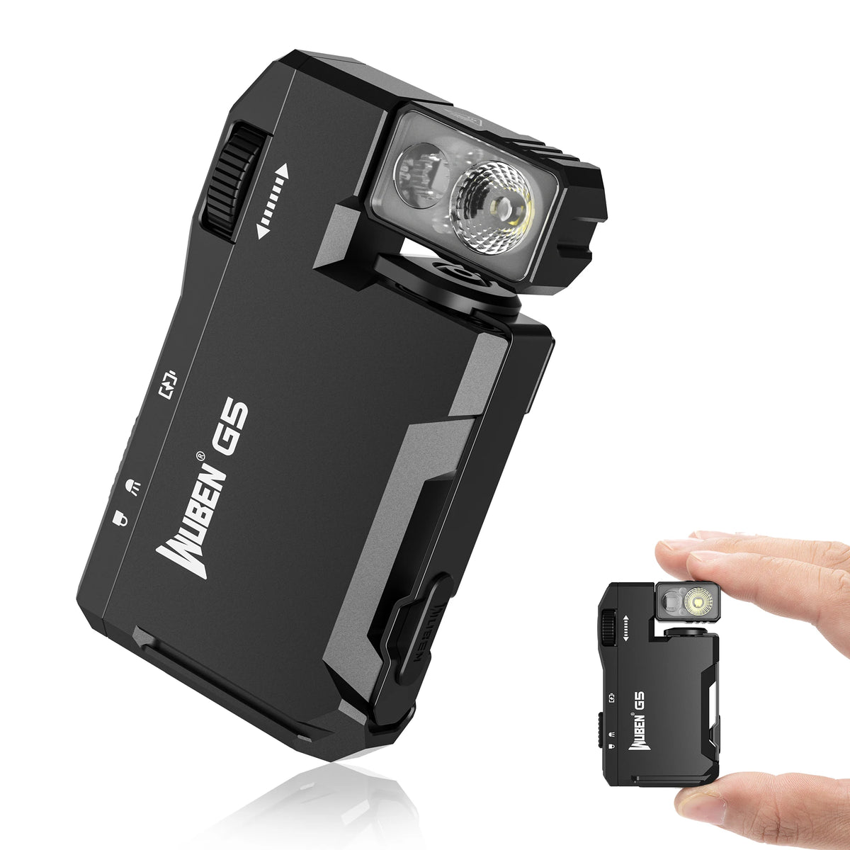 WUBEN G5 Magnetic LED Flashlight 400 Lumens USB-C Rechargeable EDC