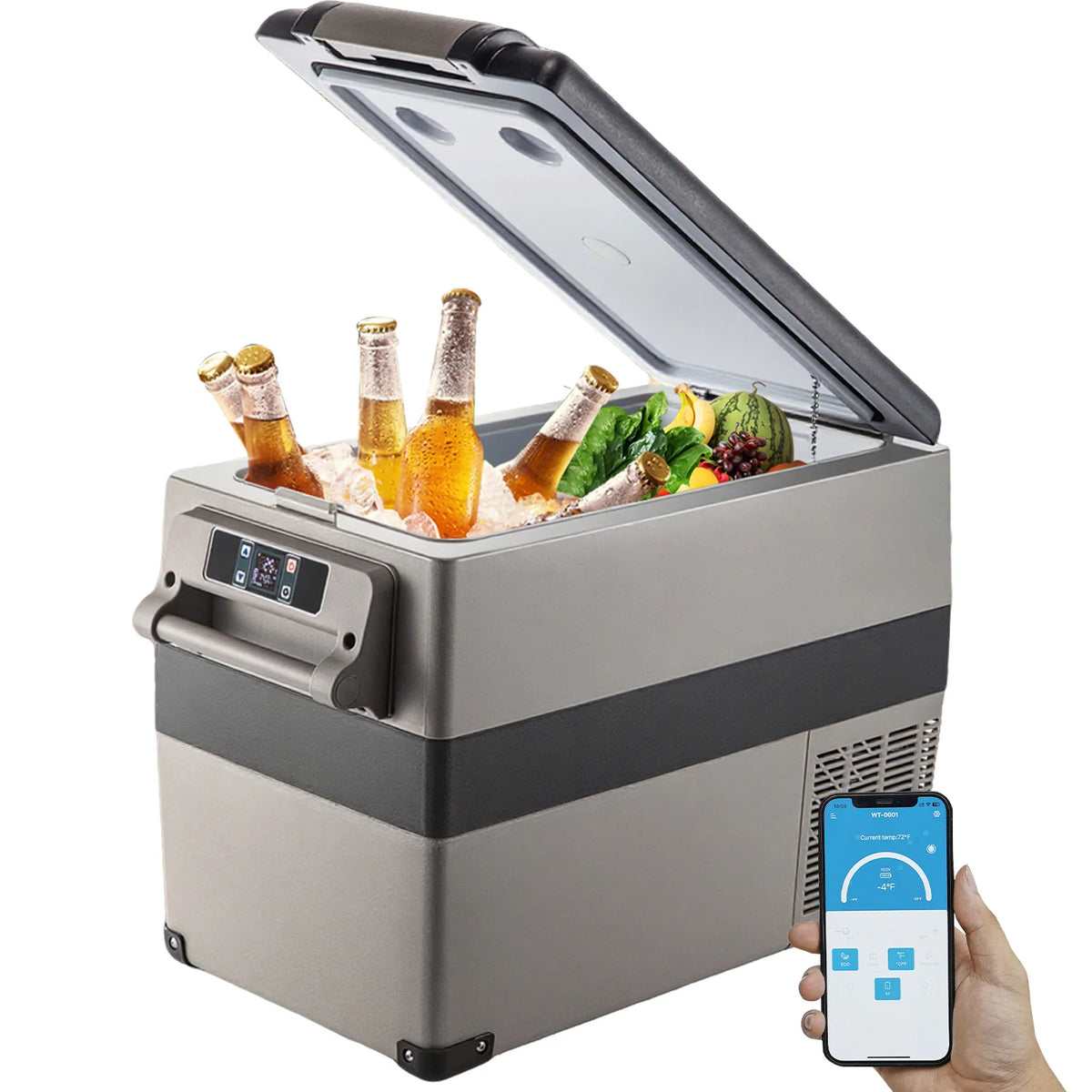SucceBuy Portable Compressor Car Refrigerator Freezer for Travel and Home