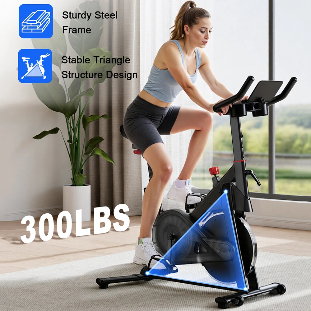 Lacuffy 32 Level Magnetic Resistance Indoor Cycling Exercise Bike