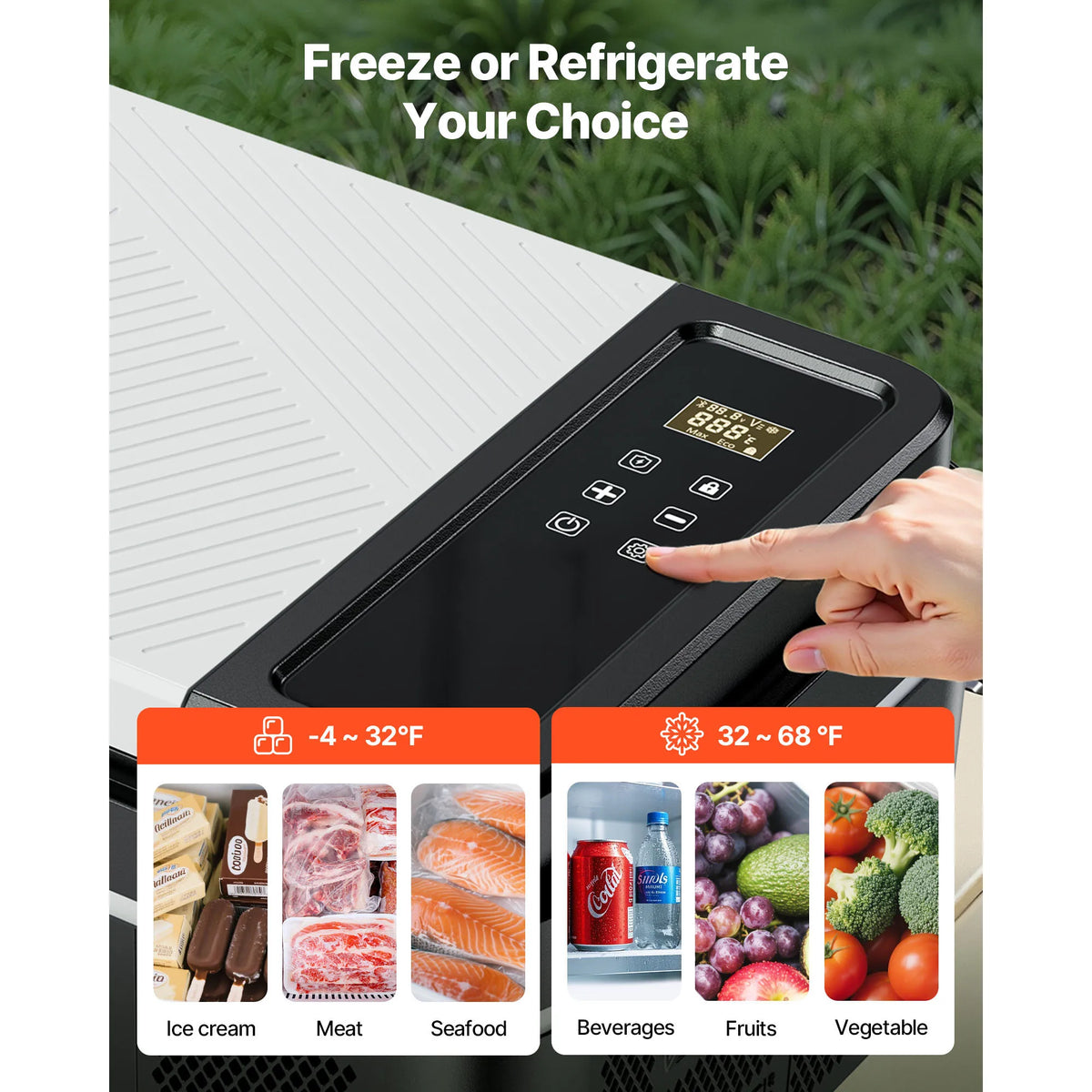 SucceBuy Portable Compressor Car Refrigerator for Home and Travel
