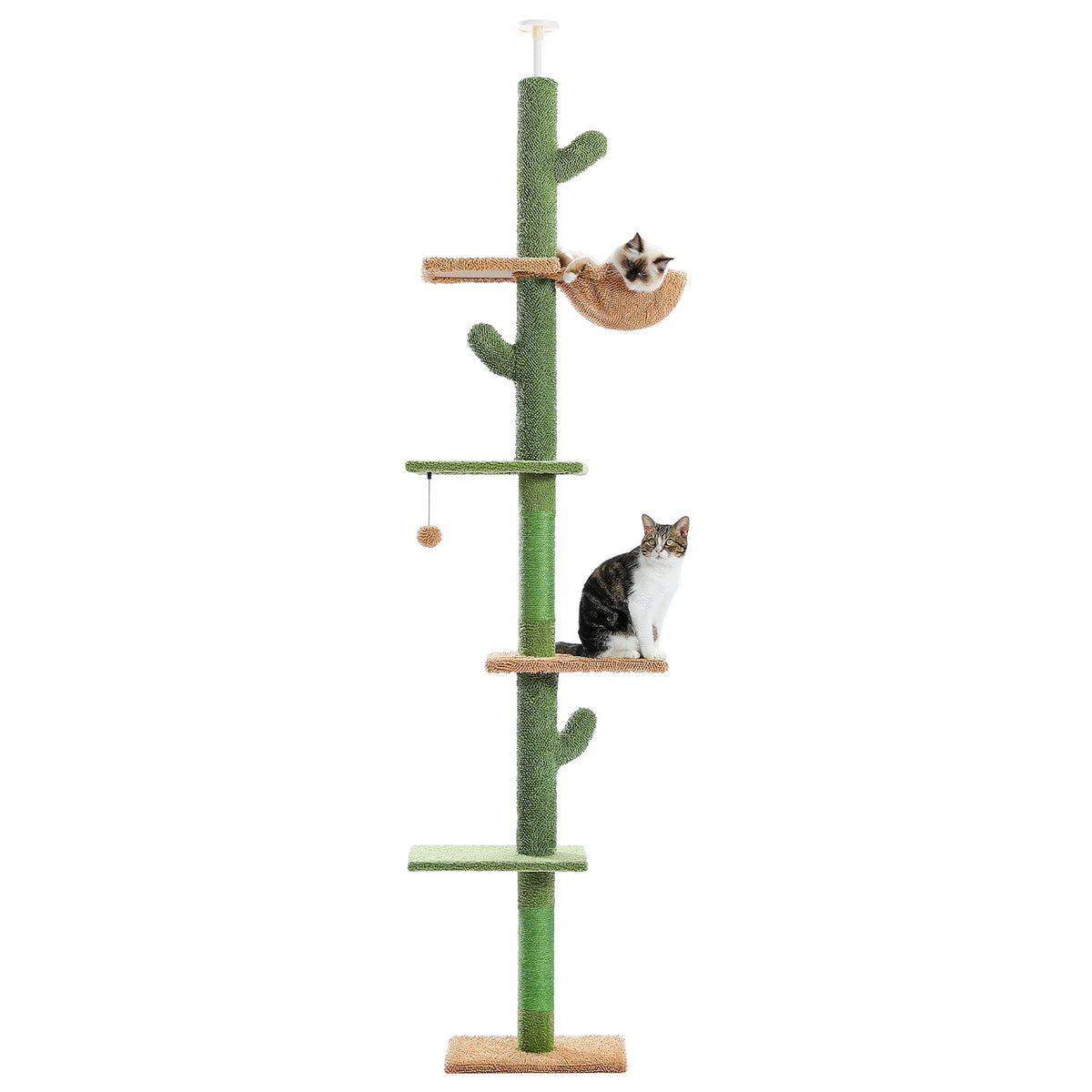 PAWZ Road 5-Tier Floor-to-Ceiling Cat Tree Scratcher