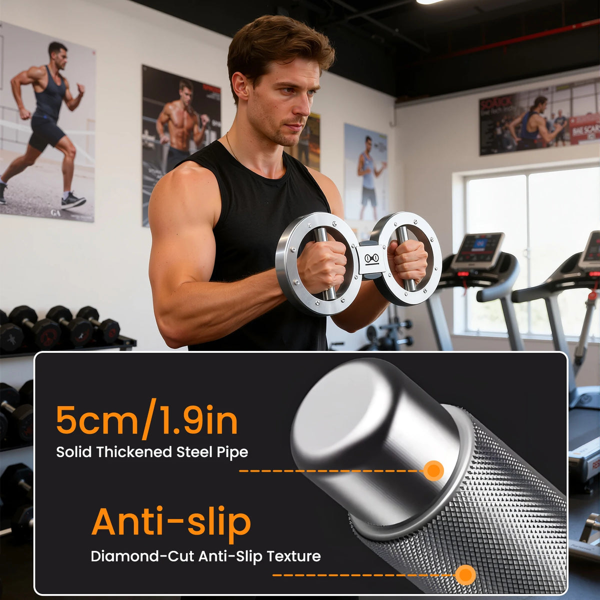 Adjustable Rotator Machine Grip Strength Trainer For Forearms