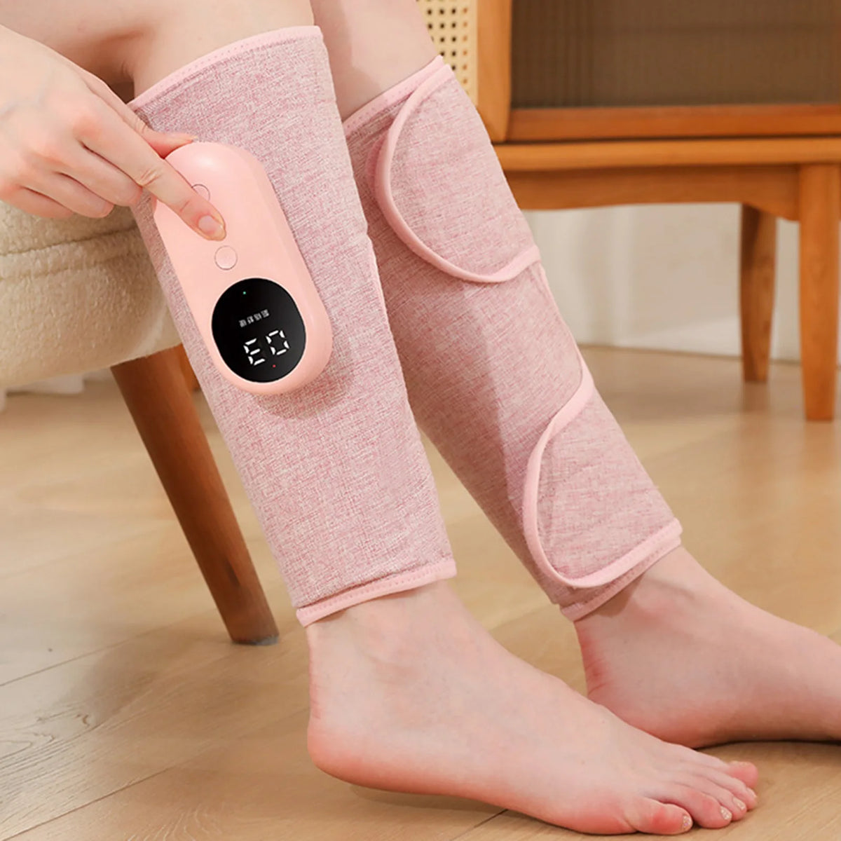 Wireless Air Compression Leg Massager With Smart Heating