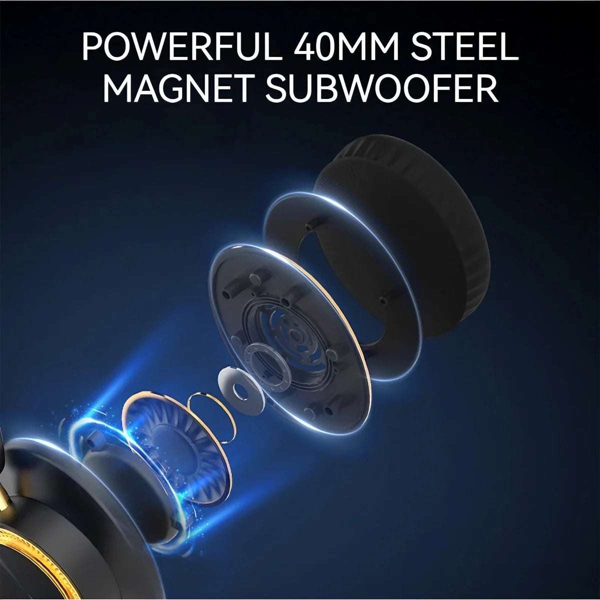 Stonego Wireless Bluetooth Over Ear Gaming Headset