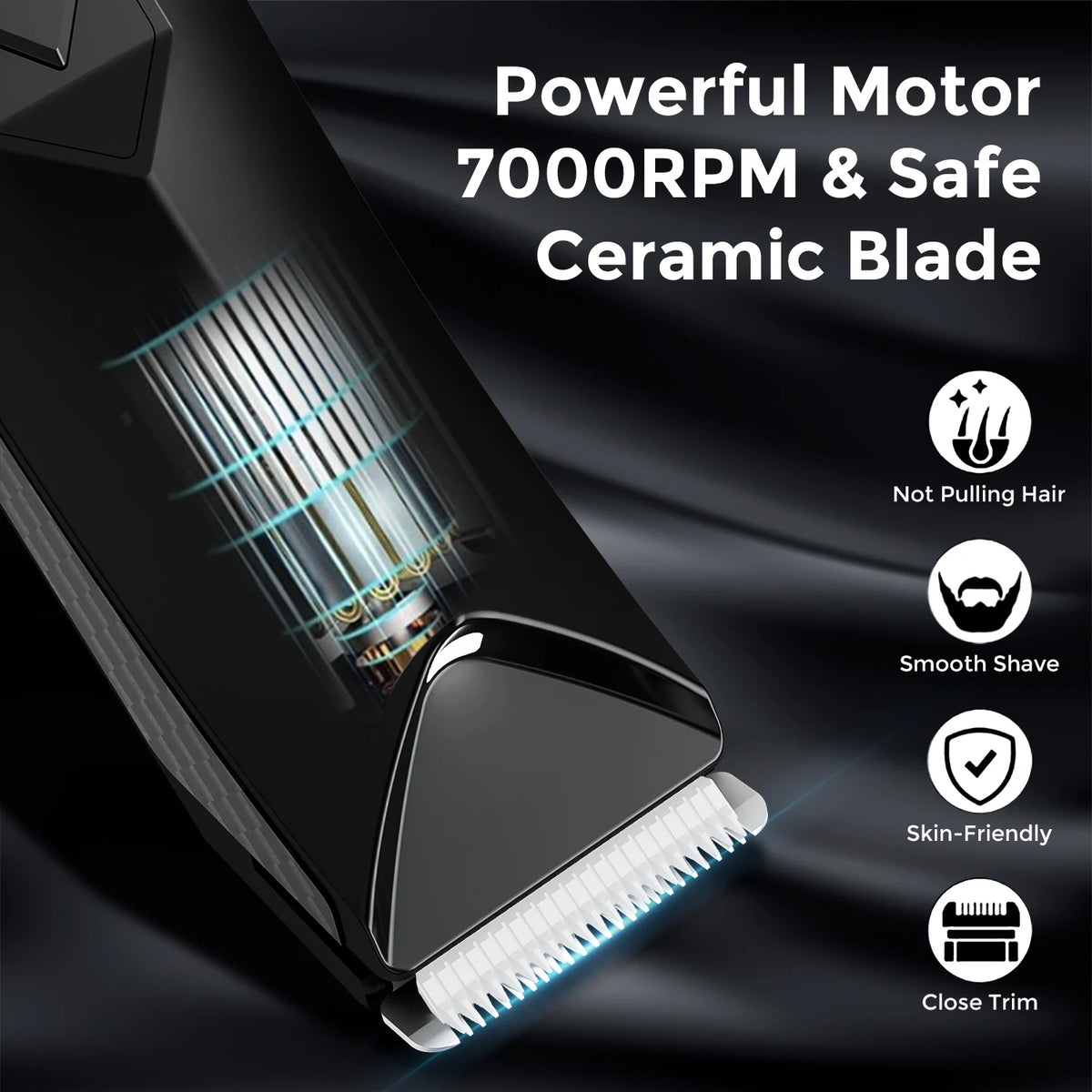 Sejoy Waterproof Electric Body Hair Trimmer With LED Display