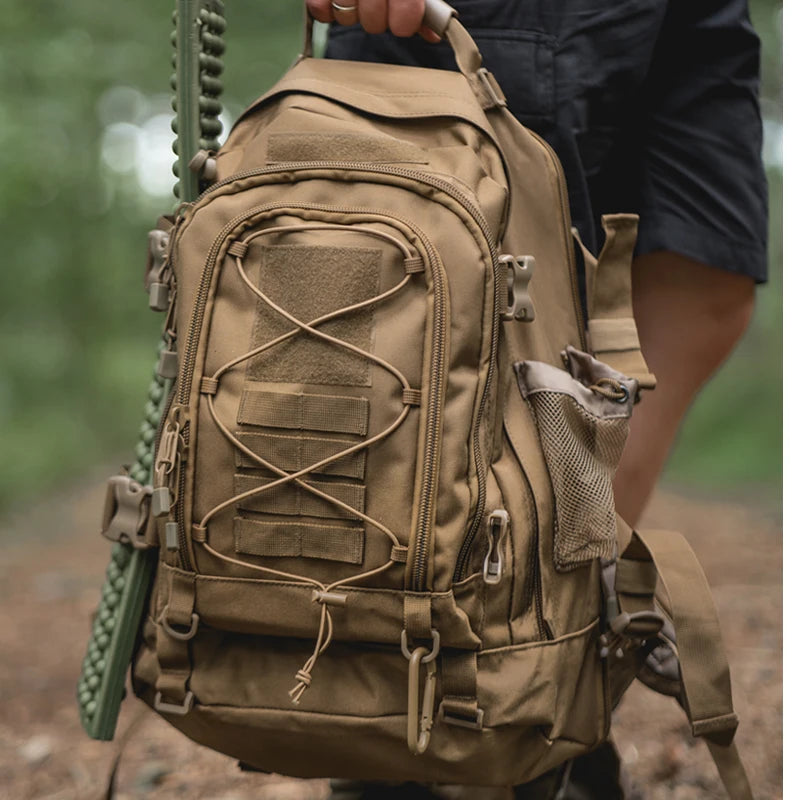 LQARMY Durable Nylon Tactical Backpack For Outdoor Hiking And Camping