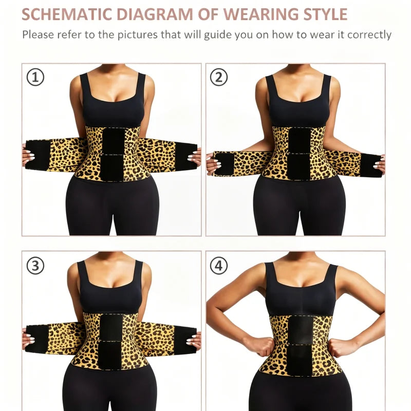 Women Double Compression Waist Trainer Tummy Control Body Shaper