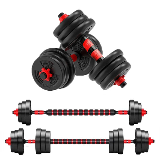 Adjustable Dumbbell Barbell Set Anti Grip Home Gym Strength Training